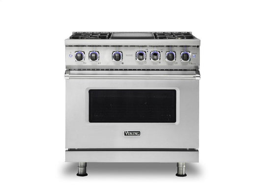VIKING 36" Dual Fuel Range - VDR7362 Viking 7 Series in Stainless Steel - VDR73624GSS