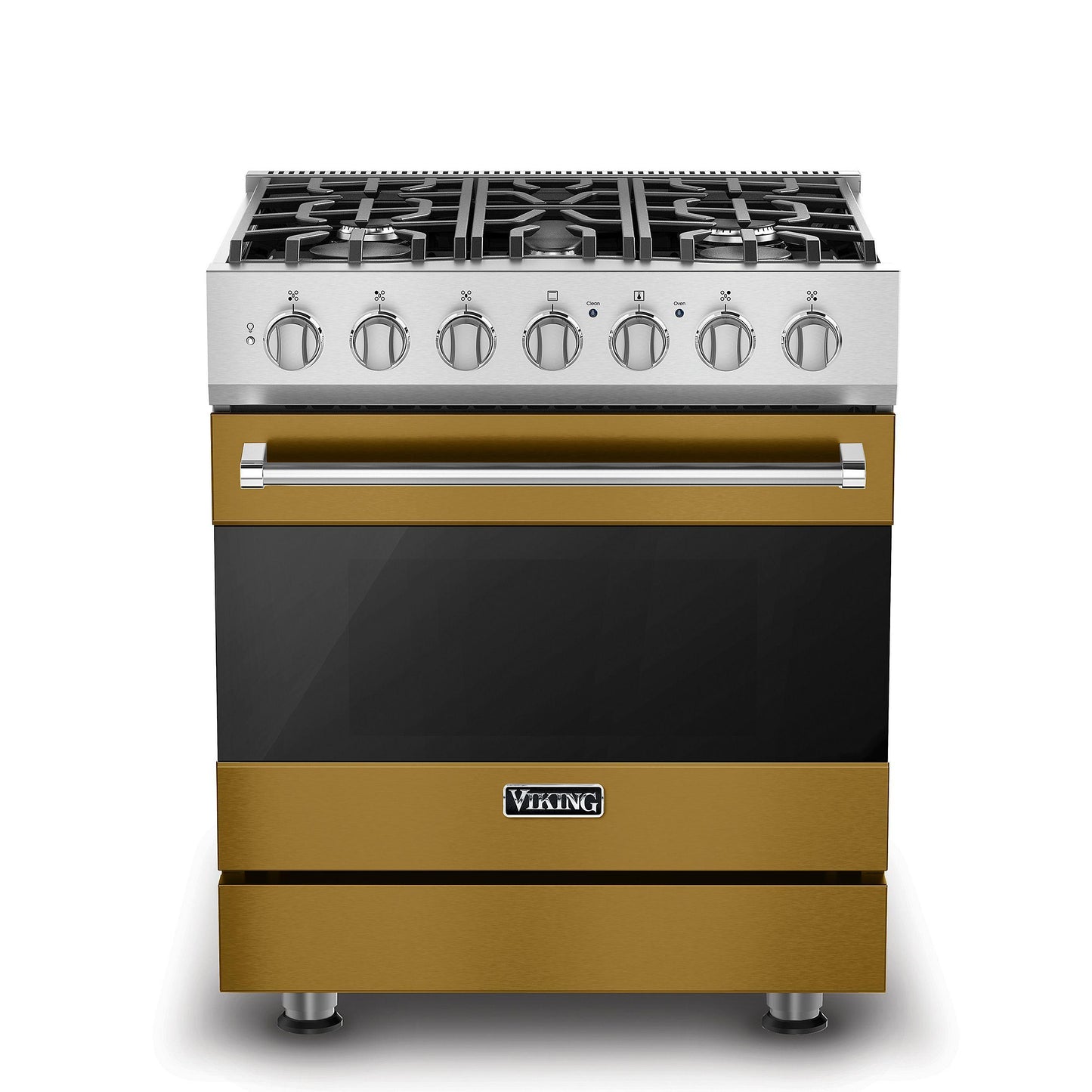 VIKING 30" Self-Cleaning Dual Fuel Range Viking 3 Series Gold - RVDR33025BGHLP