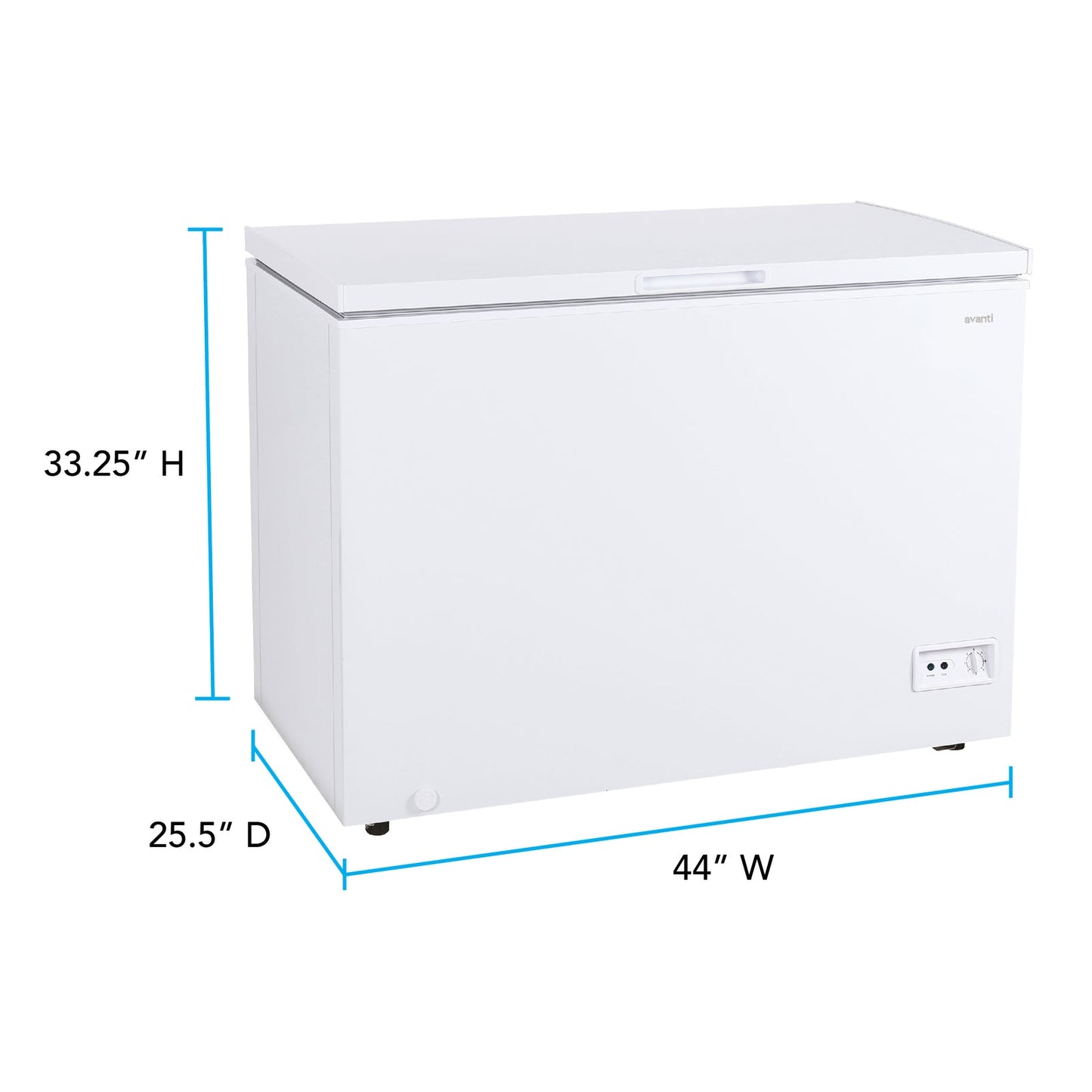 AVANTI Avanti 10.0 cu. ft. Garage Ready Convertible Chest Freezer White - CF10F0W