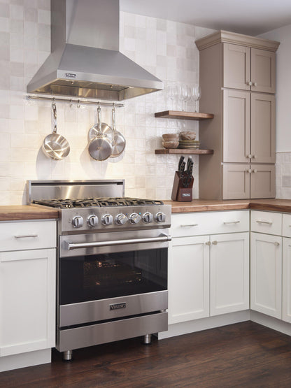 VIKING 30" Self-Cleaning Dual Fuel Range Viking 3 Series Gray - RVDR33025BNALP