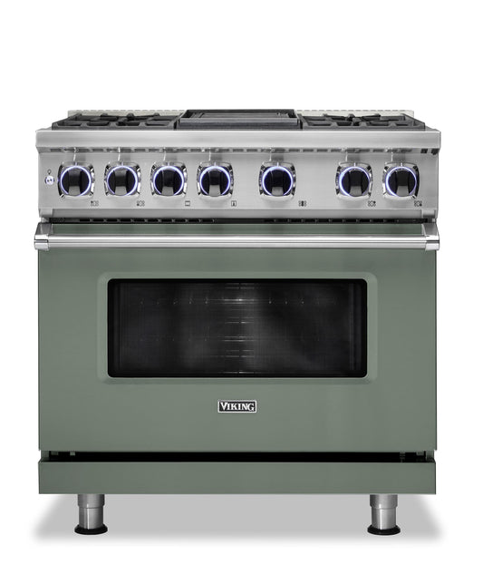 VIKING 36" Dual Fuel Range - VDR7362 Viking 7 Series Green - VDR73624GEU