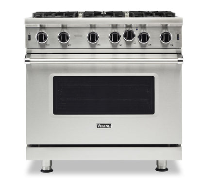 VIKING 36" Open Burner Gas Range Viking 5 Series Black - VGIC53626BCSLP