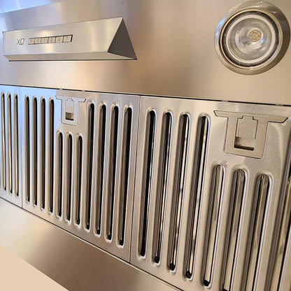 XO APPLIANCE XOIL4819SC 48" CCC 600/395 CFM liner insert hood 19" D in Stainless Steel - XOIL4819SC