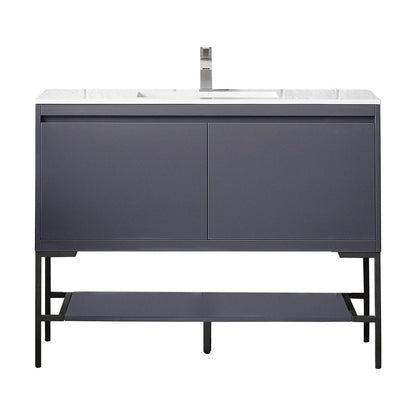 James Martin Vanities Milan 47.3" Single Vanity Cabinet - 801V47.3GWRGDCHB