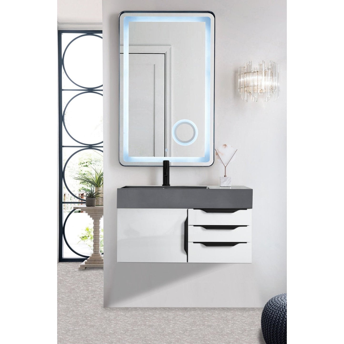 James Martin Vanities Mercer Island 36" Single Vanity - 389-V36-AGR-G-DGG