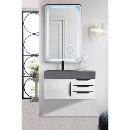 James Martin Vanities Mercer Island 36" Single Vanity - 389-V36-AGR-G-DGG