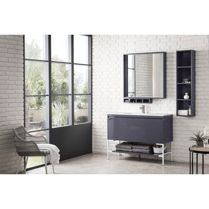 James Martin Vanities Milan 47.3" Single Vanity Cabinet - 801V47.3GWRGDCHB