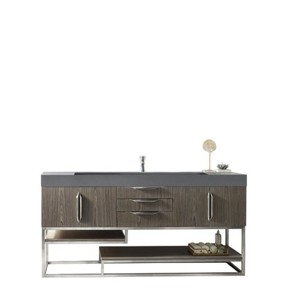 James Martin Vanities Columbia 72" Single Vanity - 388-V72S-AGR-MB-DGG