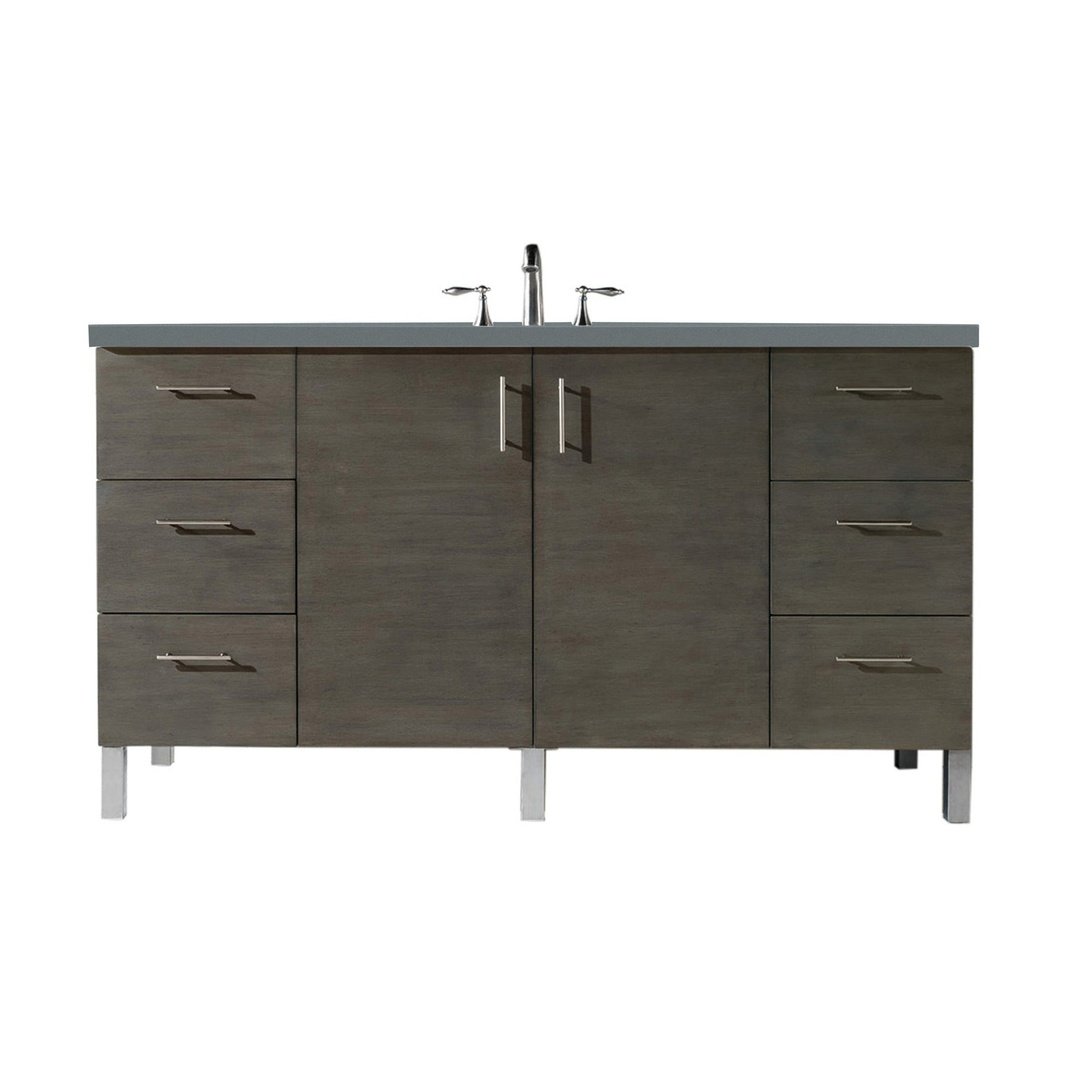 James Martin Vanities Metropolitan 60" Single Vanity -  850-V60S-SOK-3CAR
