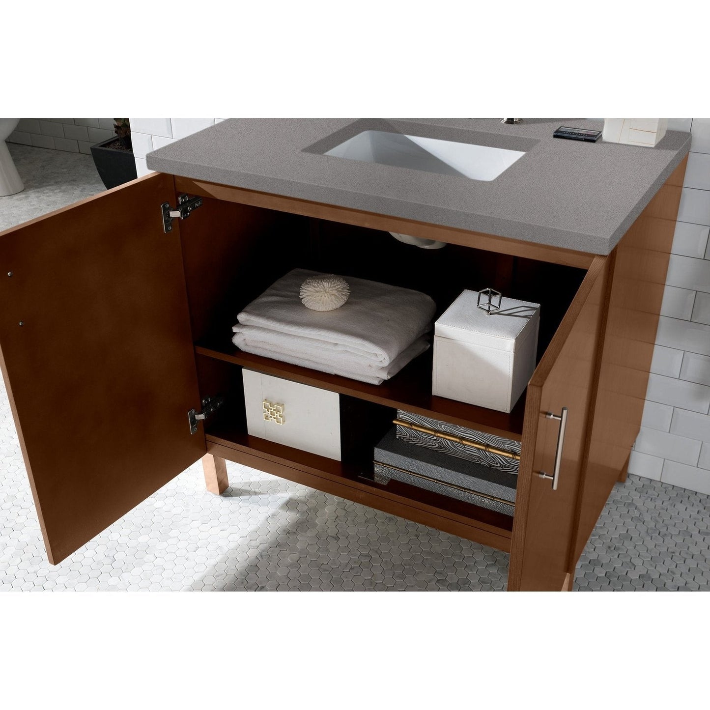 James Martin Vanities Metropolitan 36" Single Vanity - 850-V36-AWT-3AF