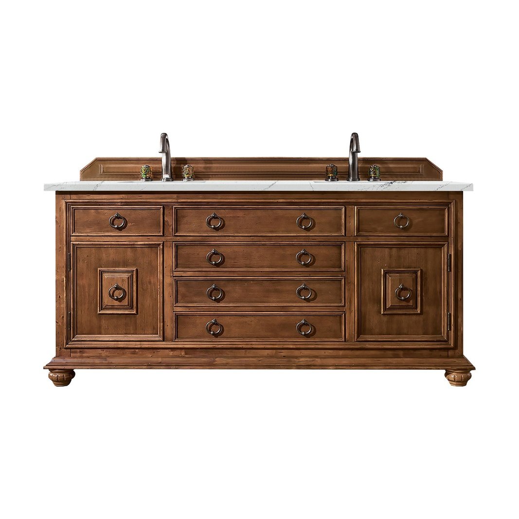 James Martin Vanities Mykonos 72" Double Vanity - 550-V72-CIN-3AF