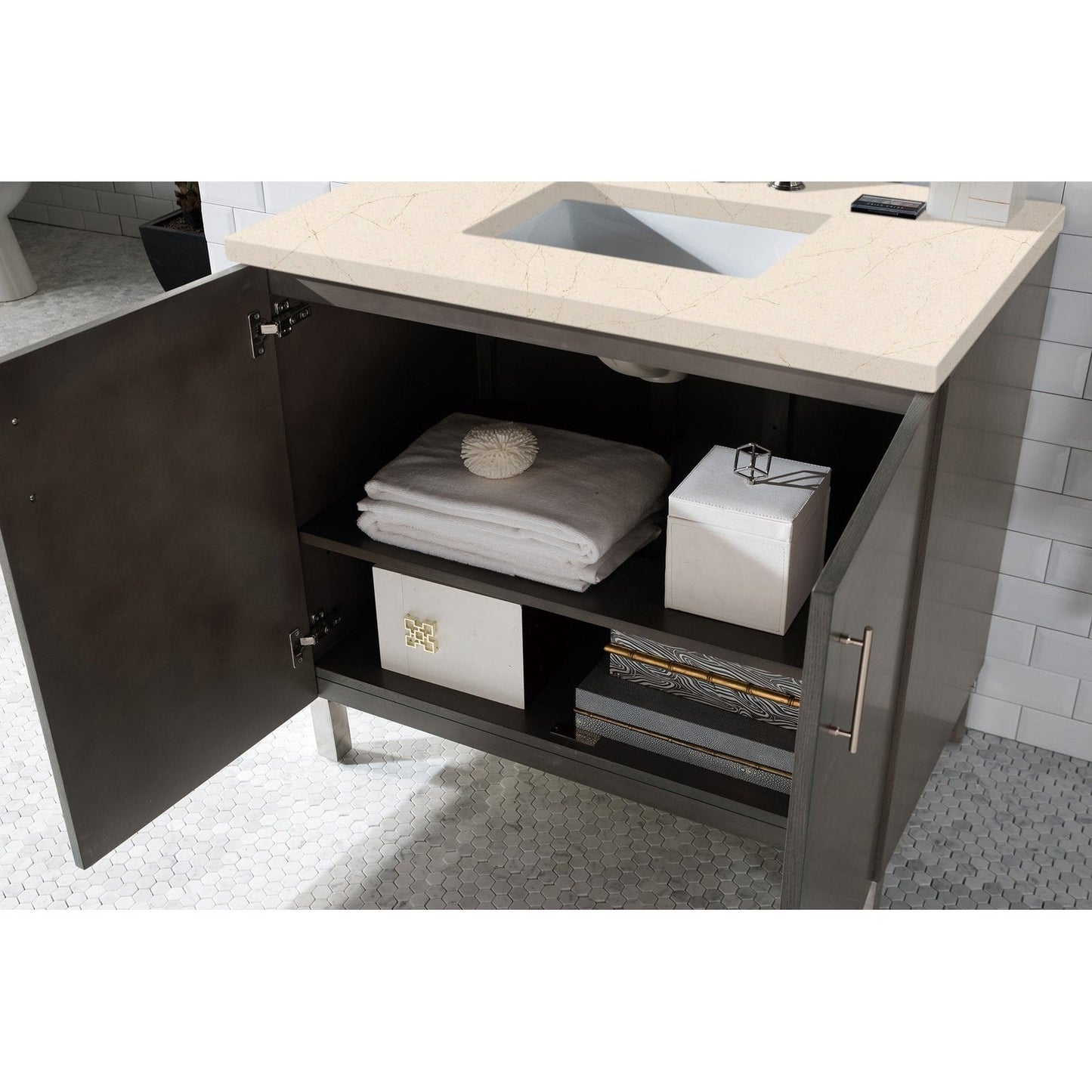 James Martin Vanities Metropolitan 36" Single Vanity - 850-V36-AWT-3AF