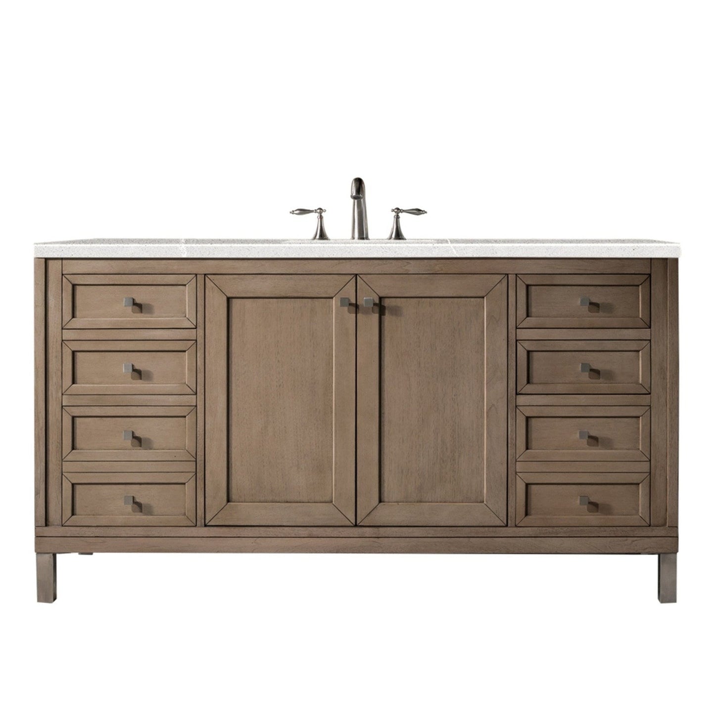 James Martin Vanities Chicago 60" Single Vanity - 305-V60S-WWW-3AF