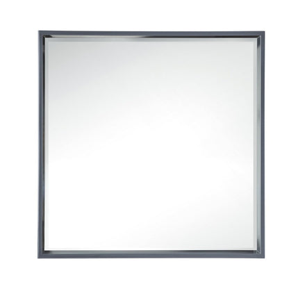 James Martin Vanities Milan 35.4" Square Cube Mirror - 803-M35.4-GW