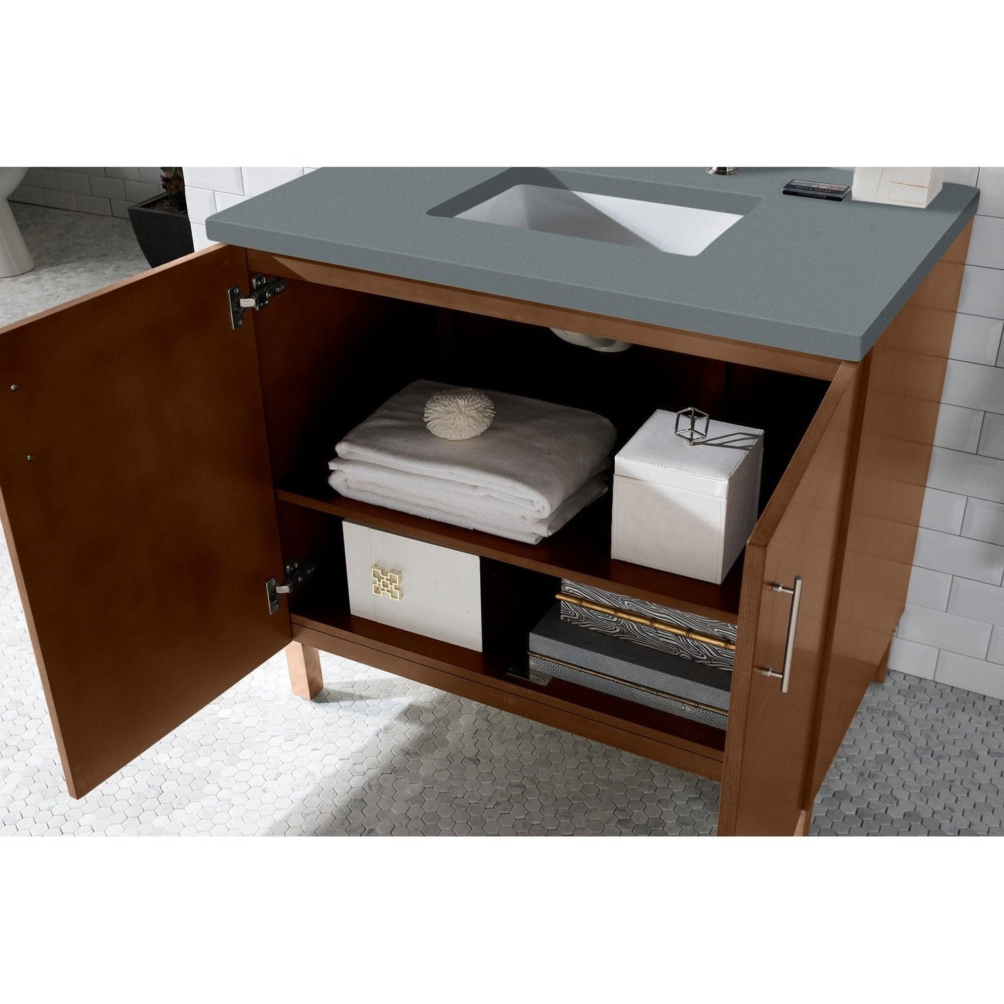 James Martin Vanities Metropolitan 36" Single Vanity - 850-V36-AWT-3AF