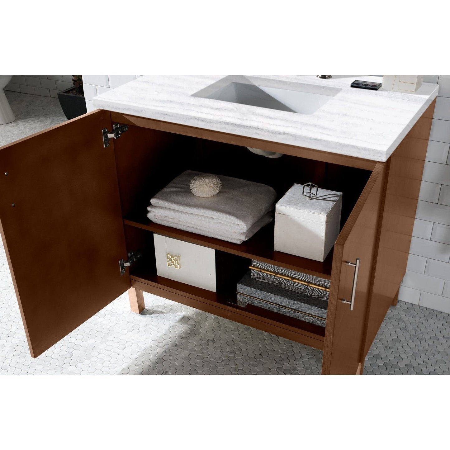 James Martin Vanities Metropolitan 36" Single Vanity - 850-V36-AWT-3AF