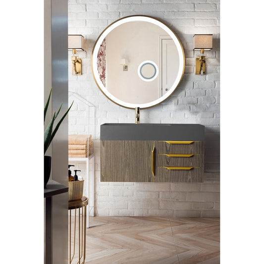 James Martin Vanities Mercer Island 36" Single Vanity - 389-V36-AGR-G-DGG