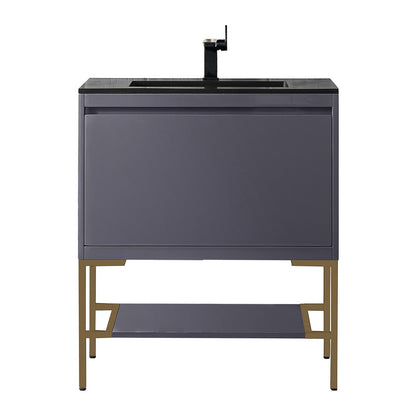 James Martin Vanities Milan 31.5" Single Vanity Cabinet - 801V31.5GWRGDCHB