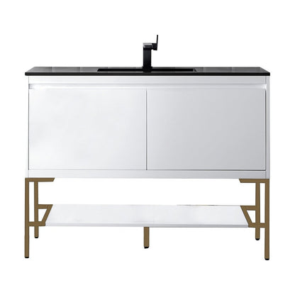 James Martin Vanities Milan 47.3" Single Vanity Cabinet - 801V47.3GWRGDCHB