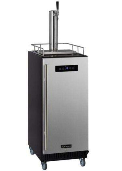 Kegco 15" Wide Kombucha Single Tap Commercial Kegerator - KOM15BBRNK