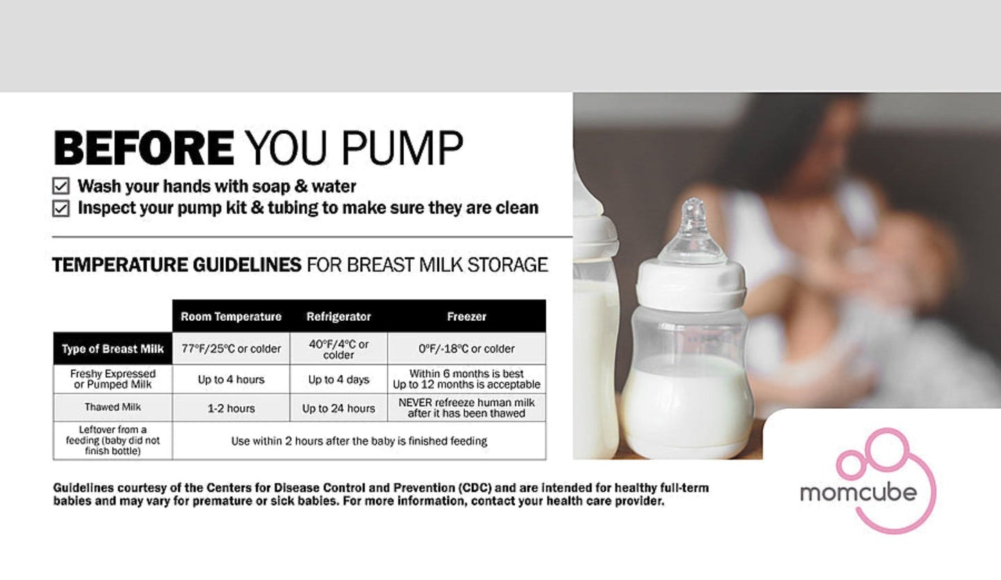 MomCube - 1 Cu.Ft. Countertop Breast Milk Refrigerator - MLRS1MC