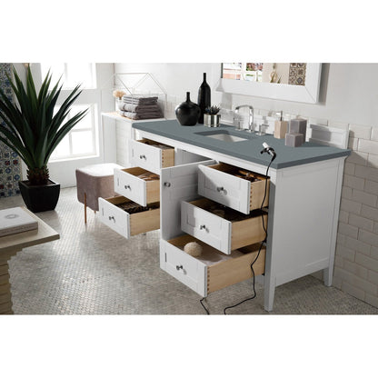 James Martin Vanities Palisades 60" Single Vanity - 527-V60S-BW-3AF