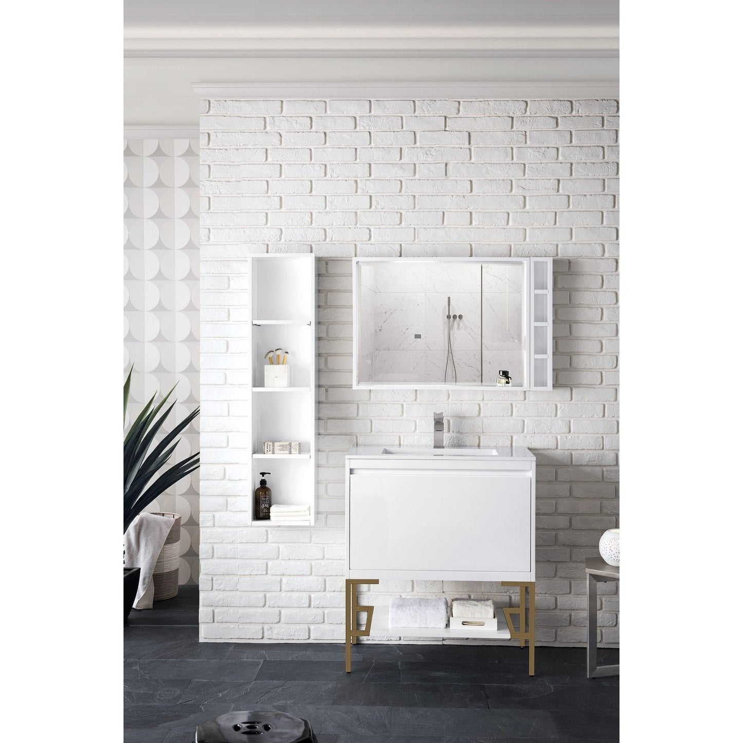James Martin Vanities Milan 31.5" Single Vanity Cabinet - 801V31.5GWRGDCHB
