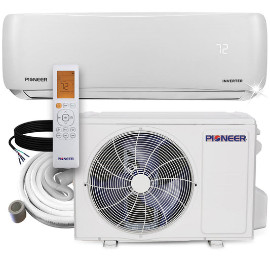 Pioneer 9,000 BTU 21.5 SEER2 Ductless Mini-Split Inverter+ Energy-Star Air Conditioner Heat Pump System Full Set 115V - WYS009AMFI20RL-10