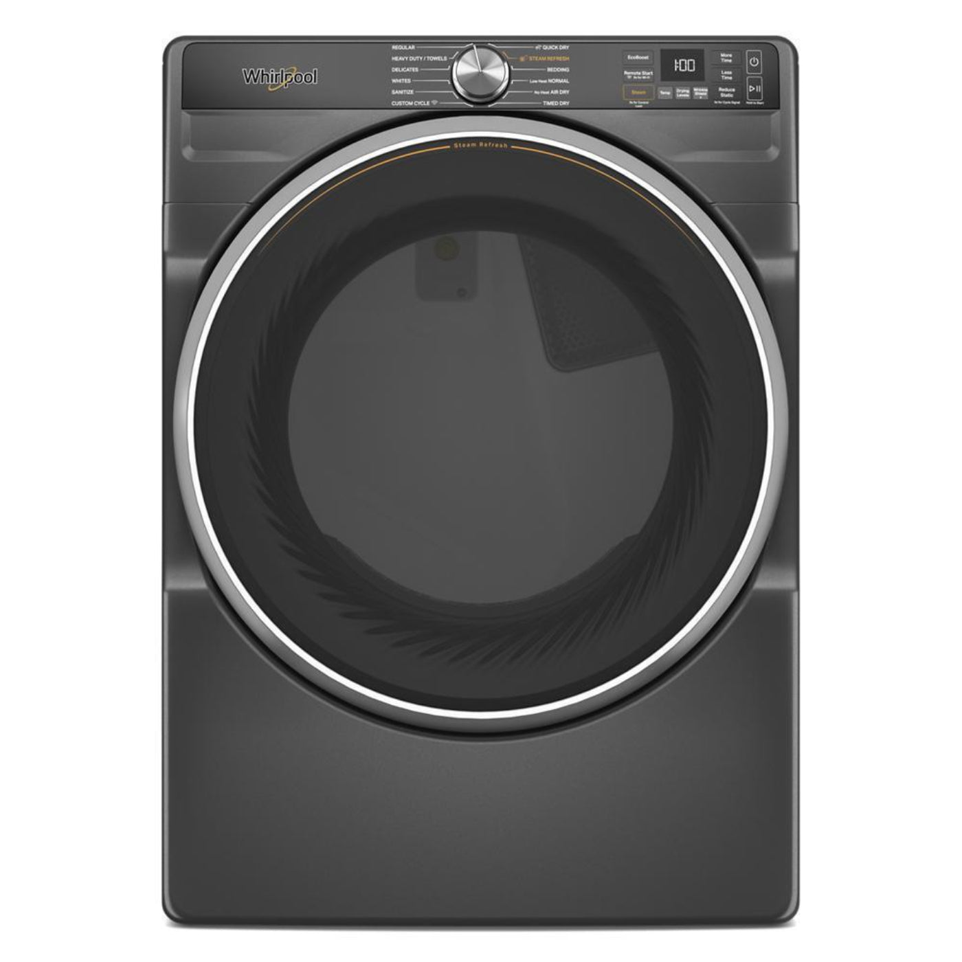 WHIRLPOOL 7.4 cu. ft. Smart Front Load ENERGY STAR® Gas Dryer with Steam Capabilities Black - WGD6720RU