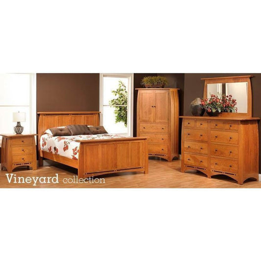 QW Amish Millcraft Vineyard High Dresser w/ Optional Mirror  - MDT66DR