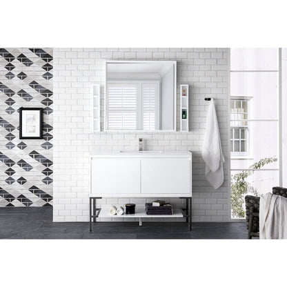 James Martin Vanities Milan 47.3" Single Vanity Cabinet - 801V47.3GWRGDCHB