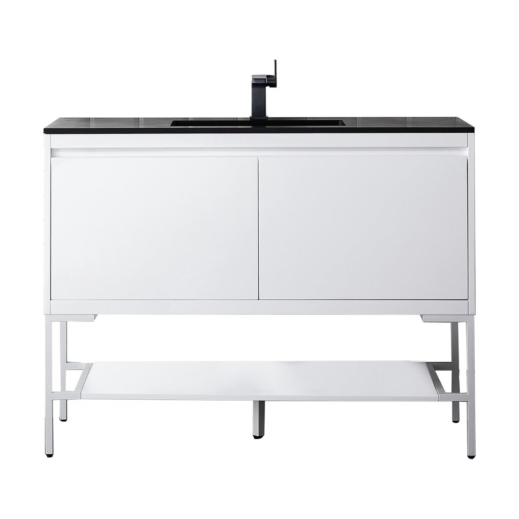 James Martin Vanities Milan 47.3" Single Vanity Cabinet - 801V47.3GWRGDCHB