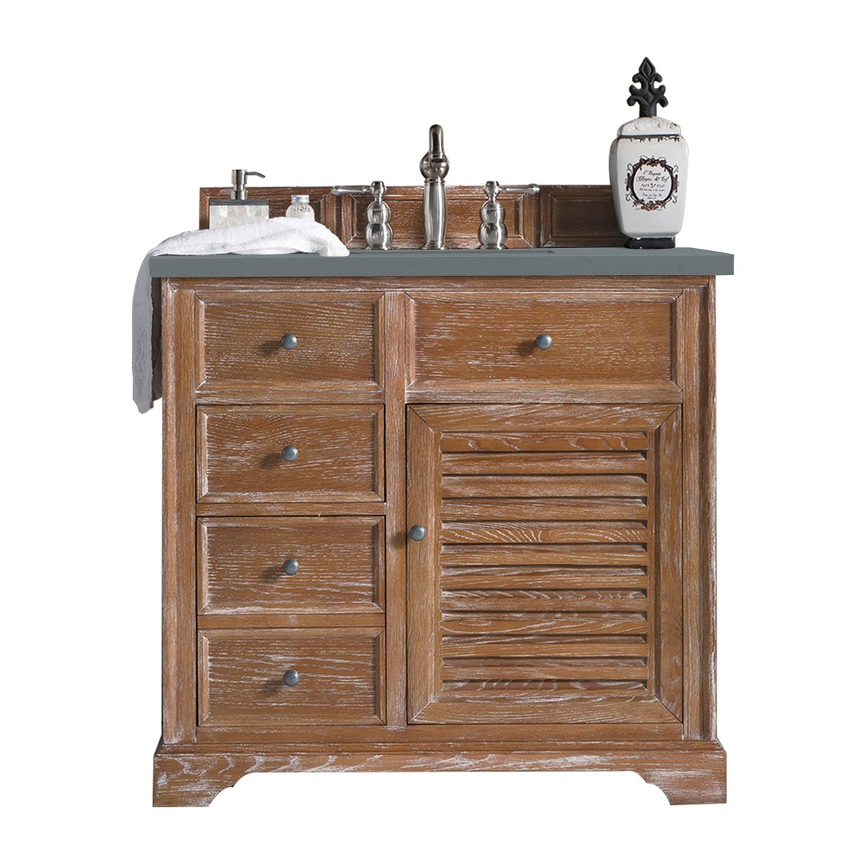 James Martin Vanities Savannah 36" Driftwood Single Vanity - 238-104-5511-3AF