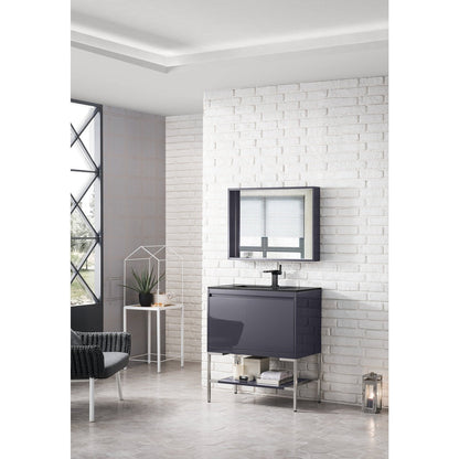 James Martin Vanities Milan 31.5" Single Vanity Cabinet - 801V31.5GWRGDCHB