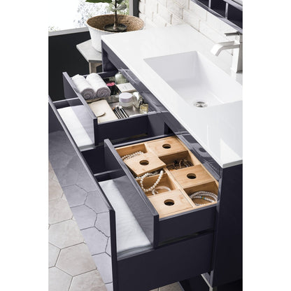 James Martin Vanities Milan 47.3" Single Vanity Cabinet - 801V47.3GWRGDCHB