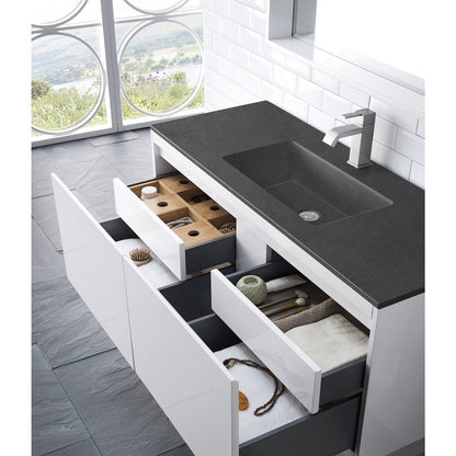 James Martin Vanities Milan 47.3" Single Vanity Cabinet - 801V47.3GWRGDCHB