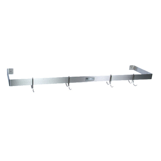 John Boos PRW13 Wall Mount 72" Single Bar Pot Rack - JBPRW13