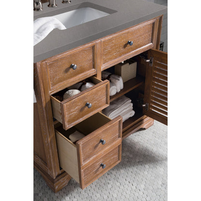 James Martin Vanities Savannah 36" Driftwood Single Vanity - 238-104-5511-3AF