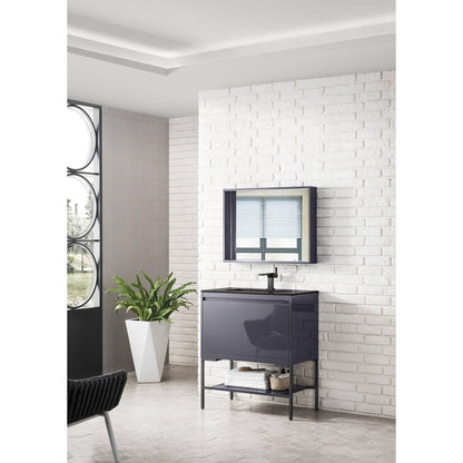 James Martin Vanities Milan 31.5" Single Vanity Cabinet - 801V31.5GWRGDCHB