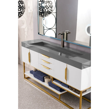 James Martin Vanities Columbia 72" Single Vanity - 388-V72S-AGR-MB-DGG