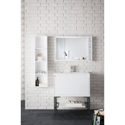 James Martin Vanities Milan 31.5" Single Vanity Cabinet - 801V31.5GWRGDCHB