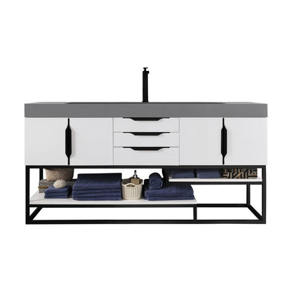 James Martin Vanities Columbia 72" Single Vanity - 388-V72S-AGR-MB-DGG