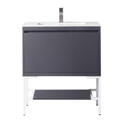 James Martin Vanities Milan 31.5" Single Vanity Cabinet - 801V31.5GWRGDCHB