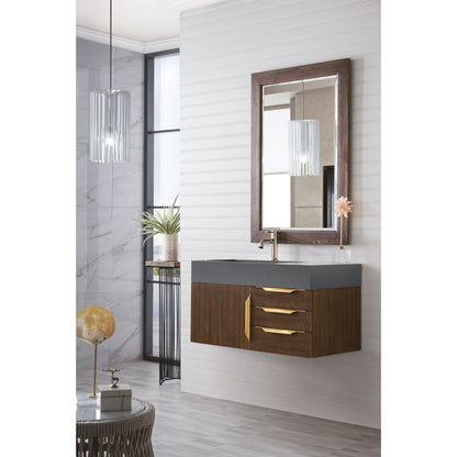James Martin Vanities Mercer Island 36" Single Vanity - 389-V36-AGR-G-DGG