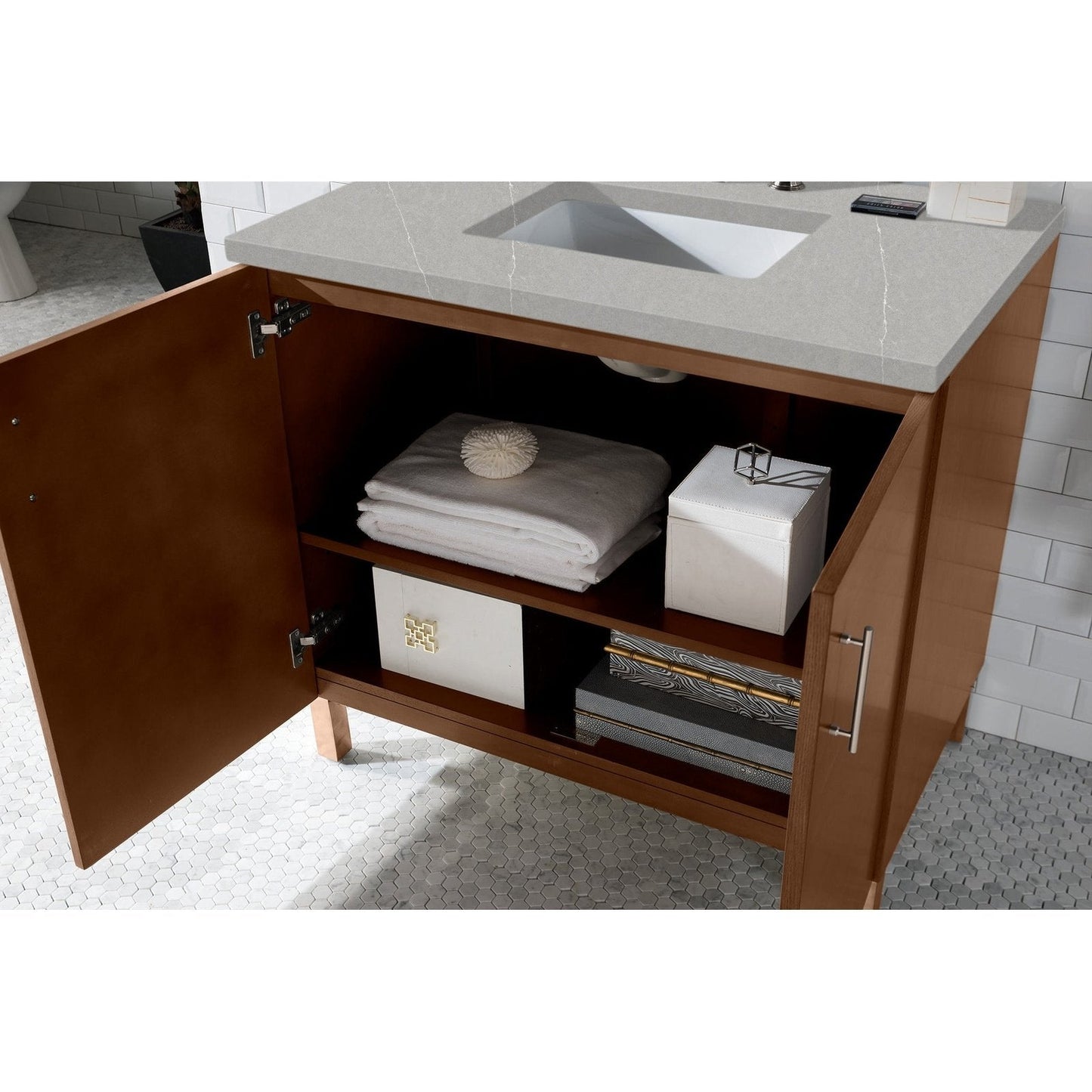 James Martin Vanities Metropolitan 36" Single Vanity - 850-V36-AWT-3AF