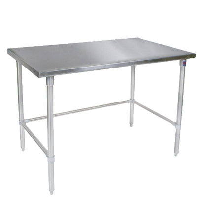 John Boos ST6-2484SBK Open Base 84"W x 24"D Stainless Steel Work Table - JBST62484SBK