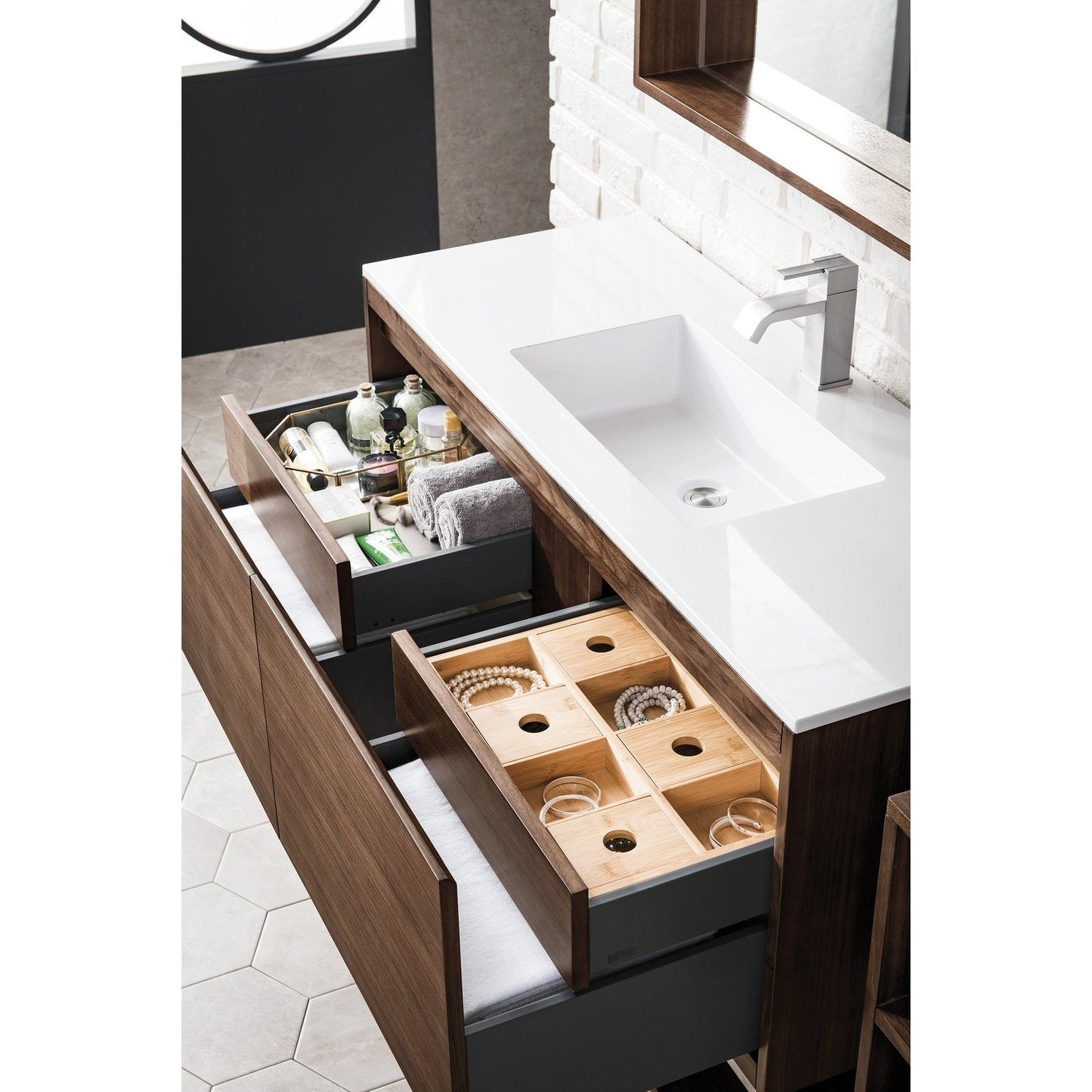 James Martin Vanities Milan 47.3" Single Vanity Cabinet - 801V47.3GWRGDCHB