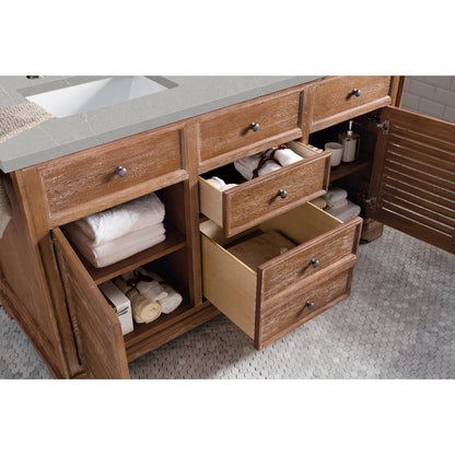 James Martin Vanities Savannah 60" Driftwood Double Vanity - 238-104-5611-3AF