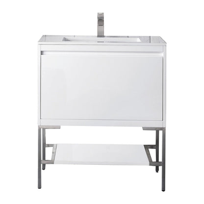 James Martin Vanities Milan 31.5" Single Vanity Cabinet - 801V31.5GWRGDCHB