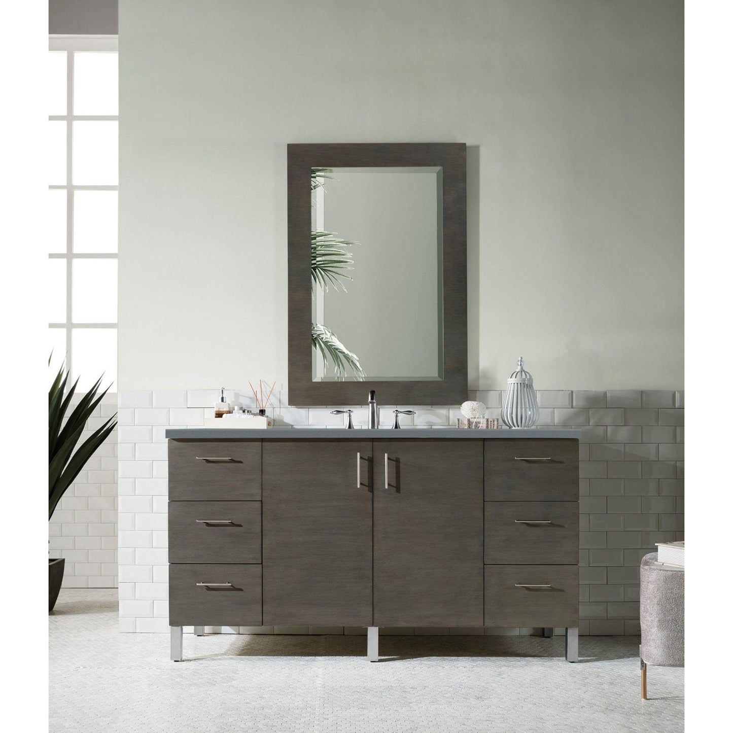 James Martin Vanities Metropolitan 60" Single Vanity -  850-V60S-SOK-3CAR